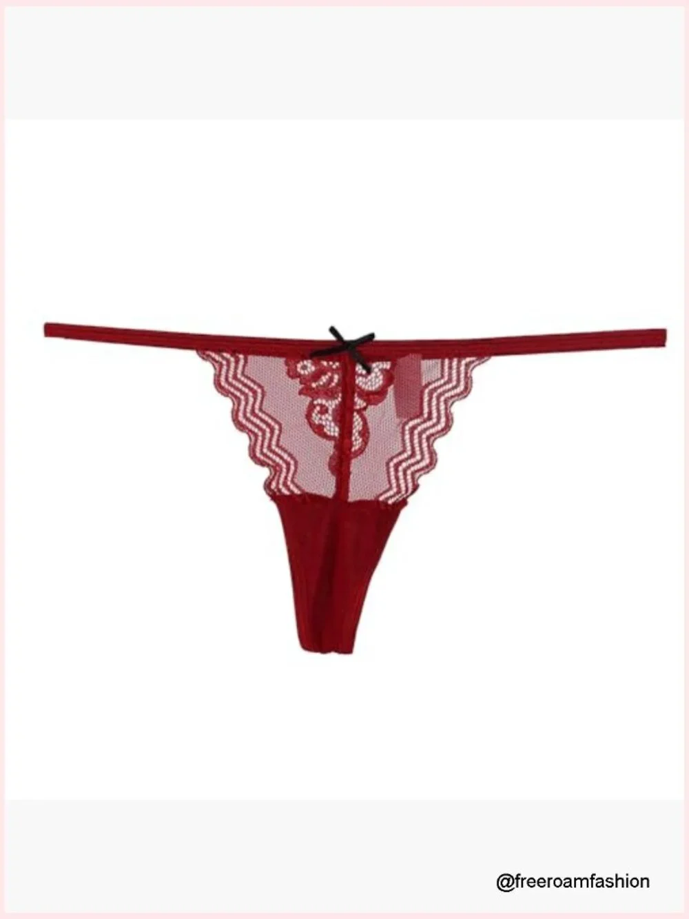 Pack of 6 Lace G-String Thongs No Show Panties X-Small Low Rise